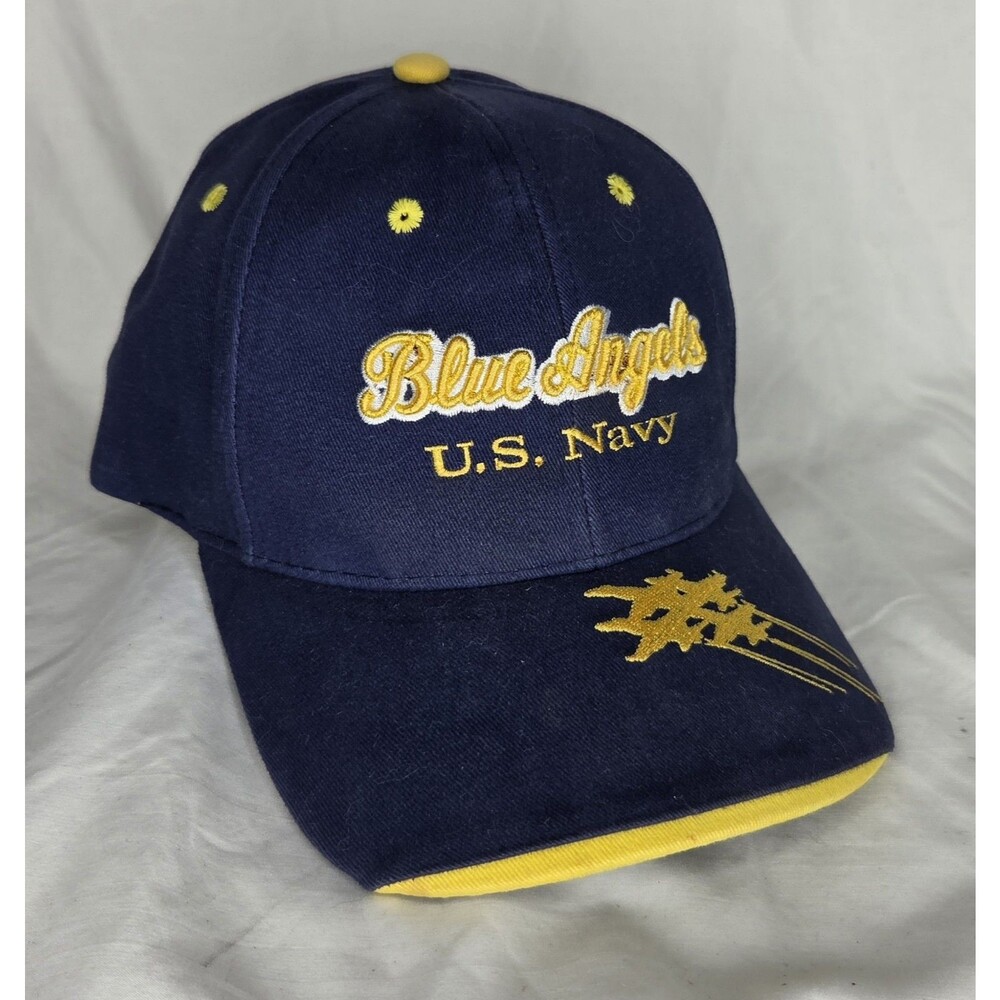 US Navy Blue Angels Baseball Cap Hat Strapback Embroidered AIRWARE Airshow Rare
